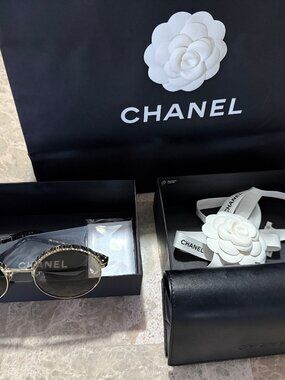 GUARANTEED AUTHENTIC CHANEL SUNGLASSES WITH Case, Box, Bag, and Packaging!